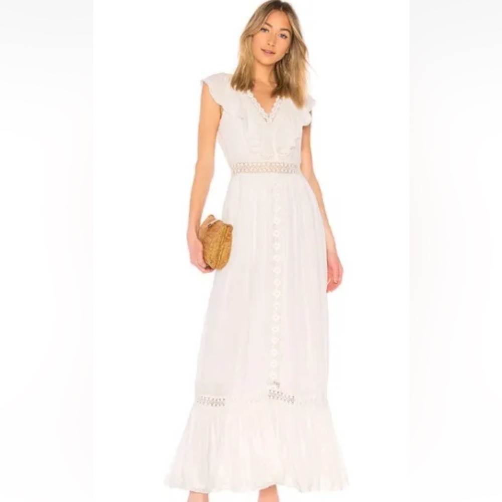 House of Harlow x Revolve Mora Lace Boho Dress sz S